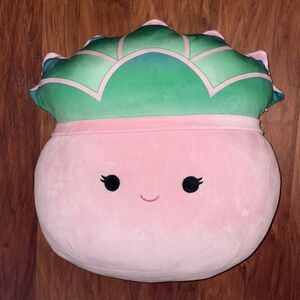Squishmallows Original 14-Inch Afiyah Pink Pot Succulent